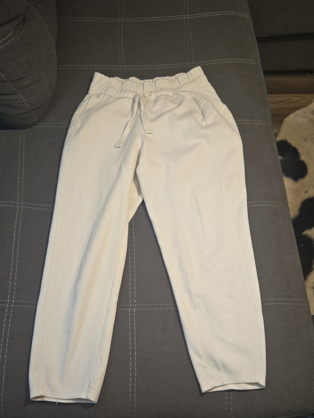 all in motion Cream Drawstring Track Joggers